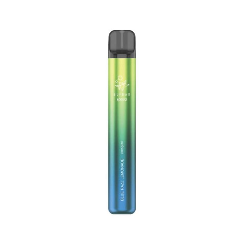 Elf Bar 600V2 Ηλεκτρονικό Τσιγάρο μιας Χρήσης Blue Razz Lemonade 20mg 2ml 600 Puffs