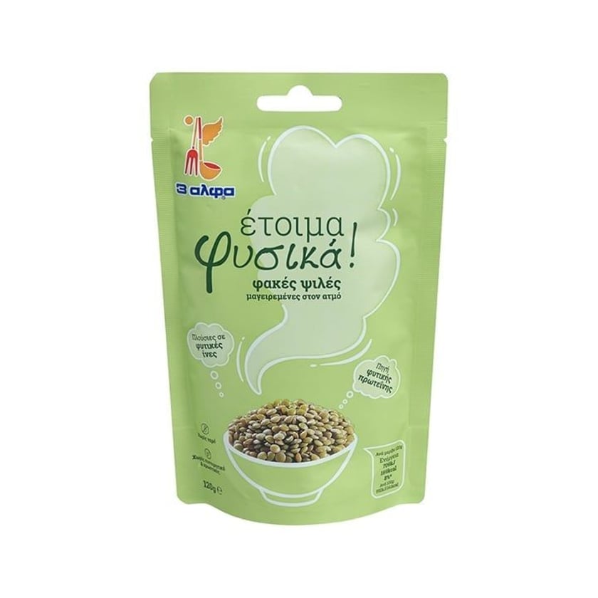 3 Άλφα Έτοιμα Φυσικά Φακές Ψιλές 180g