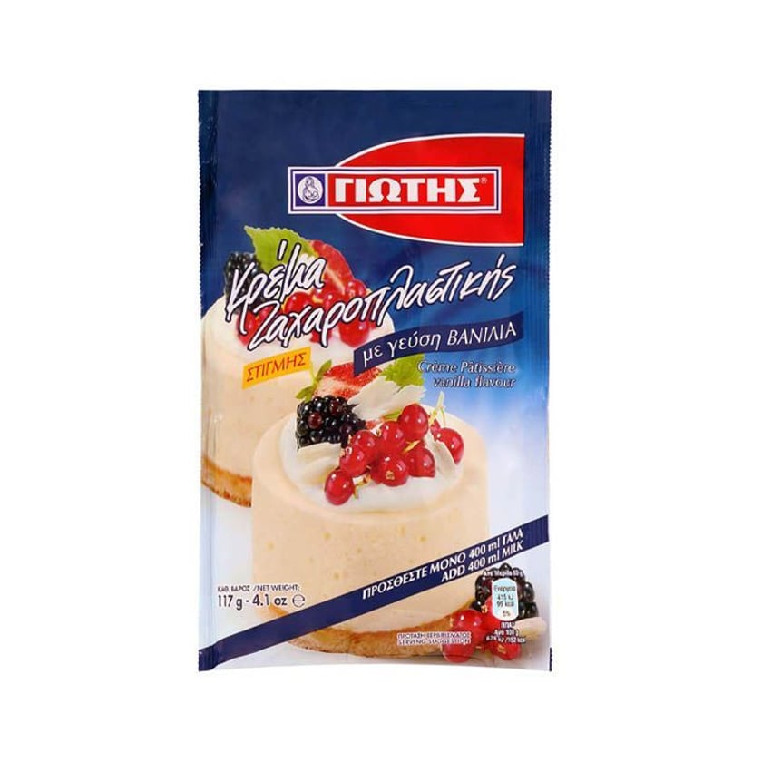 Γιώτης Κρέμα Ζαχαροπλαστικής Βανίλια 117g