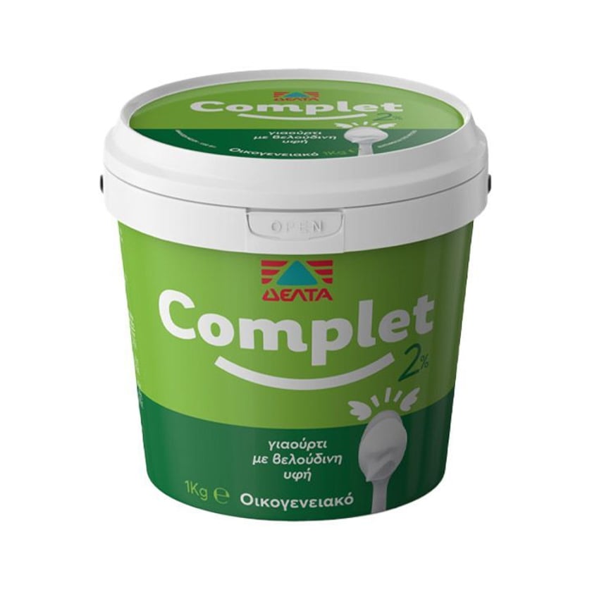 Δέλτα Complet Επιδόρπιο Γιαουρτιού 2% Λιπαρά 1kg