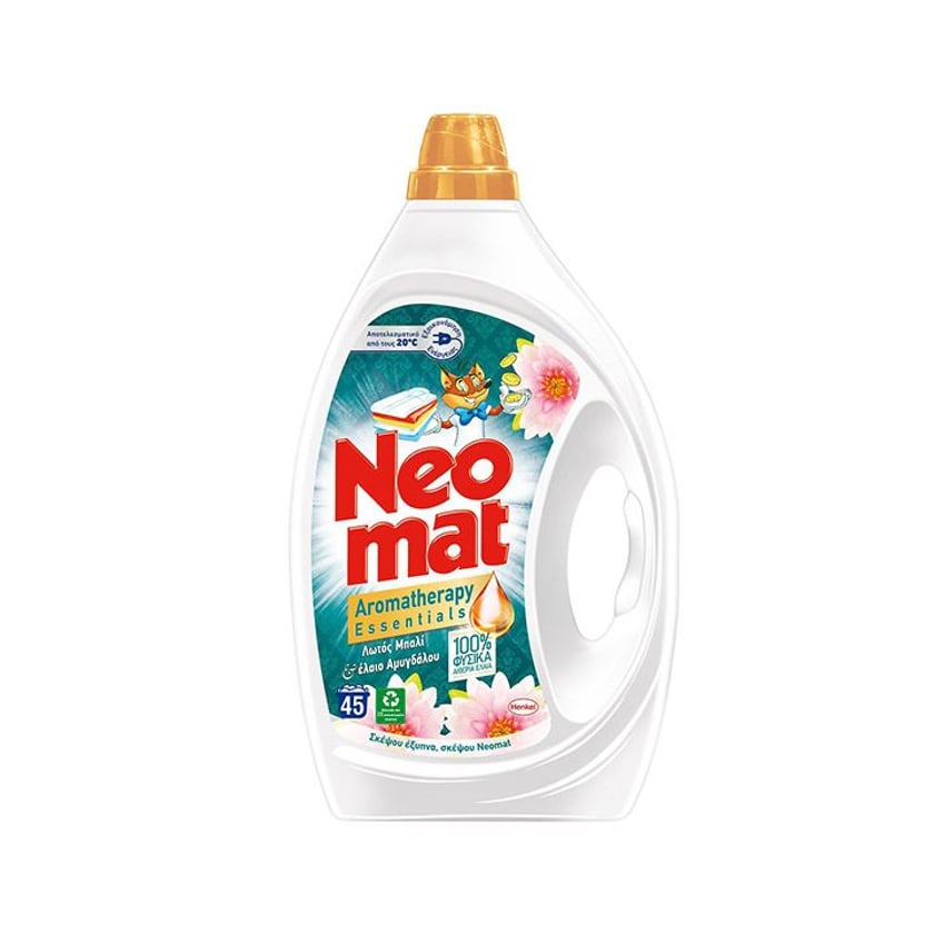 Neomat Liquid Laundry Detergent Bali Lotus & Almond Oil 2in1 45 Washes 2.25l