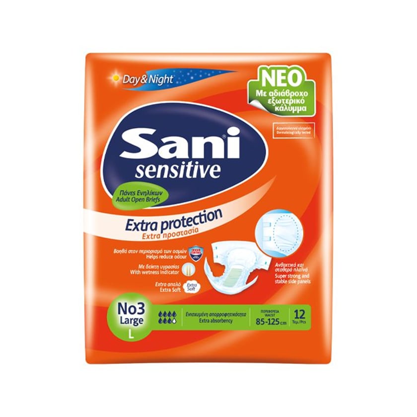 Sani Πάνες Ακράτειας Large No3 12τεμ