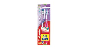 Colgate Οδοντόβουρτσα Ζig Zag Μέτρια 1+1 Δώρο