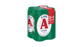 Άλφα Lager Κουτί 4x500ml 3+1 Δώρο