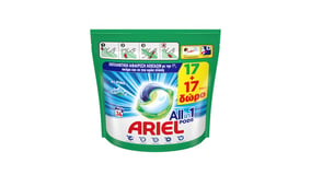 Ariel Pods All in1 Alpine Κάψουλες Πλυντηρίου Ρούχων 17τεμ+17τεμ Δώρο
