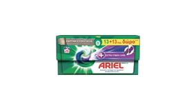 Ariel AllIn1 Κάψουλες Πλυντηρίου Ρούχων Extra Fiber Care 26τεμ 13+13 Δώρο
