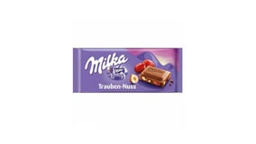 Milka Σοκολάτα με Σταφίδες & Φουντούκια 90g