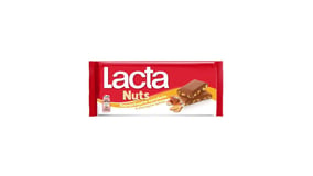 Lacta Nuts Σοκολάτα Καραμελωμένο Αμύγδαλο & Αλατισμένο Κράκερ 85g
