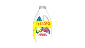 Αriel Υγρό Απορρυπαντικό Πλυντηρίου Ρούχων Alpine 2x30 Μεζούρες 1+1 Δώρο