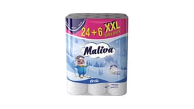 Maliva Χαρτί Υγείας Arctic 3 Φύλλων XXL 24+6 Ρολά Δώρο