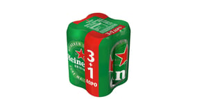 Heineken Lager Κουτί 4x500ml 3+1 Δώρο