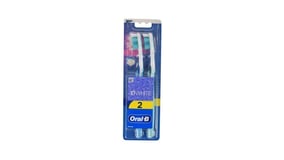 Oral-B Οδοντόβουρτσα 3D White Duo Μέτρια 2τεμ