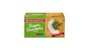 Παπαδοπούλου Cream Crackers Σίτου Χωρίς Ζάχαρη 165gr