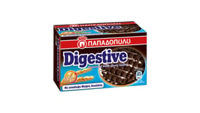Παπαδοπούλου Μπισκότα Digestive με Αλεύρι Ολικής Άλεσης & Επικάλυψη Μαύρης Σοκολάτας 200gr