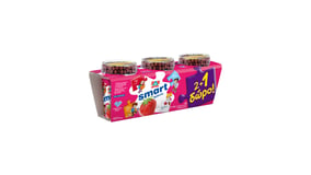 Δέλτα Smart Επιδόρπιο Γιαουρτιού Φράουλα 3x140gr 2+1 Δώρο