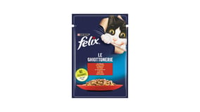 Felix Υγρή Τροφή για Γάτες Βοδινό με Ζελέ σε Φακελάκι 85gr