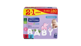 Septona Μωρομάντηλα Calm n` Care Αλόη 3x60τεμ 2+1 Δώρο