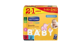 Septona Μωρομάντηλα Calm n` Care Χαμoμήλι 3x80τεμ 2+1 Δώρο
