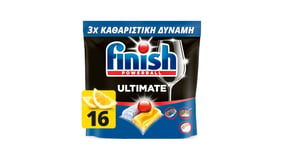 Finish All-in-1 Max Κάψουλες Πλυντηρίου Πιάτων Λεμόνι 16τεμ
