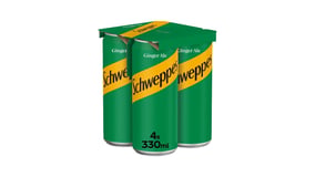 Schweppes Αναψυκτικό Ginger Ale σε Κουτάκι 4x330ml