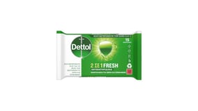 Dettol Υγρά Πανάκια 2 σε 1 Fresh 15τεμ