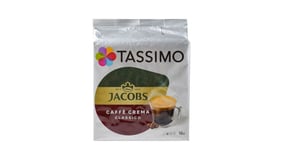Jacobs Κάψουλες Crema Classico Συμβατές με Μηχανή Tassimo 16τεμ