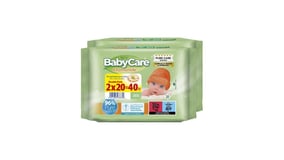 Babycare Μωρομάντηλα Χαμομήλι Double Pack 2x20τεμ