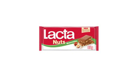 Lacta Nuts Σοκολάτα Γάλακτος Φουντούκι 85g