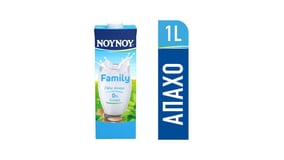 Νουνού Family Αγελαδινό Γάλα Υψηλής Παστερίωσης Άπαχο 1l