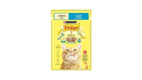 Friskies Υγρή Τροφή για Γάτες με Σολομό σε Κομματάκια με Σάλτσα 85g