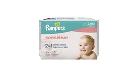 Pampers Sensitive Μωρομάντηλα 2x80 160τεμ