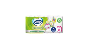 Zewa Deluxe Χαρτί Υγείας Camomile Comfort 3 Φύλλα 8 Ρολά