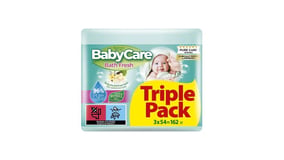 Babycare Μωρομάντηλα Bath Fresh 3x54τεμ