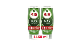 Fairy Max Power Υγρό Απορρυπαντικό Πιάτων 2x730ml