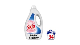 Skip Υγρό Απορρυπαντικό Πλυντηρίου Ρούχων Baby & Soft 34 Μεζούρες