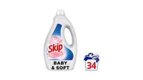 Skip Υγρό Απορρυπαντικό Πλυντηρίου Ρούχων Baby & Soft 34μεζ