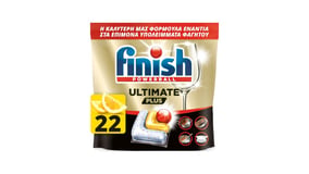 Finish All-In-1 Ταμπλέτες Πλυντηρίου Πιάτων Ultimate Λεμόνι 22τεμ