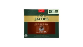 Jacobs Κάψουλες Espresso Intenso 10 Συμβατές με Μηχανές Nespresso 40τεμ 208g