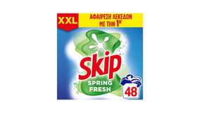 Skip Σκόνη Πλυντηρίου Ρούχων Spring Fresh 48 Μεζούρες