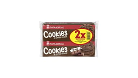 Παπαδοπούλου Cookies με Κακάο & Κομμάτια Σοκολάτας 2x180g
