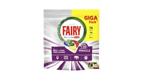 Fairy Platinum Plus Tαμπλέτες Πλυντηρίου Πιάτων Miracle 74τεμ