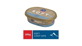 Όλυμπος Βούτυρο Αγελάδος Soft Light 60% Λιπαρά 200g