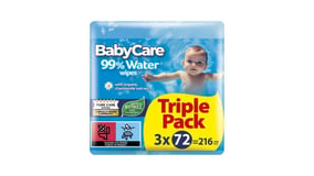 BabyCare Μωρομάντηλα 99% Water Triple Pack 3x72τεμ