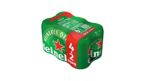 Heineken Μπύρα Lager Κουτί 6x330ml 4+2 Δώρο