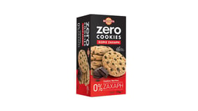 Βιολάντα Cookies Μπισκότα Βανίλια με Κομμάτια Μαύρης Σοκολάτα; 0% Ζάχαρη, με Γλυκαντικά, Χωρίς Σάκχαρα 170g