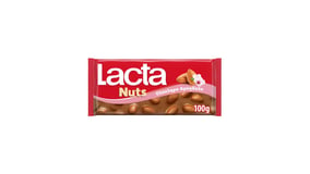Lacta Nuts Σοκολάτα Γάλακτος Ολόκληρο Αμύγδαλο 100g