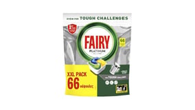 Fairy Platinum Κάψουλες Πλυντηρίου Πιάτων Λεμόνι XXL 66τεμ