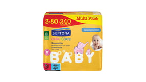 Septona Calm n` Care Μωρομάντηλα Χαμoμήλι 3x80τεμ