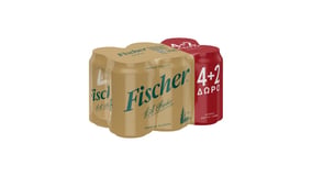 Fischer Μπύρα Κουτί 330ml 4+2Δώρο