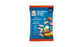 Gerber Sticks Καλαμποκιού με Φράουλα & Μπανάνα 28g
